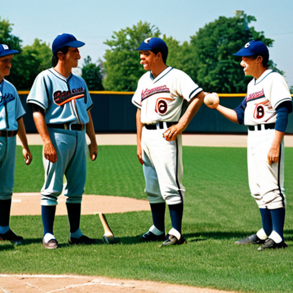 Retro Baseball Nostalgia**

"A classic baseball game scene, fully clothed players in vintage-style baseball uniforms from the 1970s with bright colors and retro fonts, appropriate attire, playing on a sunny day in a well-maintained baseball field, safe for work, perfect anatomy, correct proportions, professional sports photography, family-friendly, well-formed hands, proper finger count, natural body proportions, professional."

**