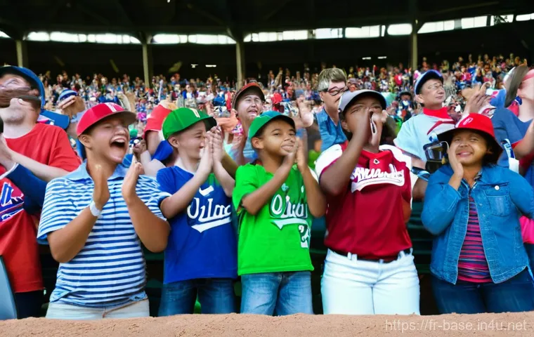 야구 관람 필수 매너 - **Prompt 1: Respectful Arrival at the Baseball Stadium**
    "A diverse family, including parents, a...