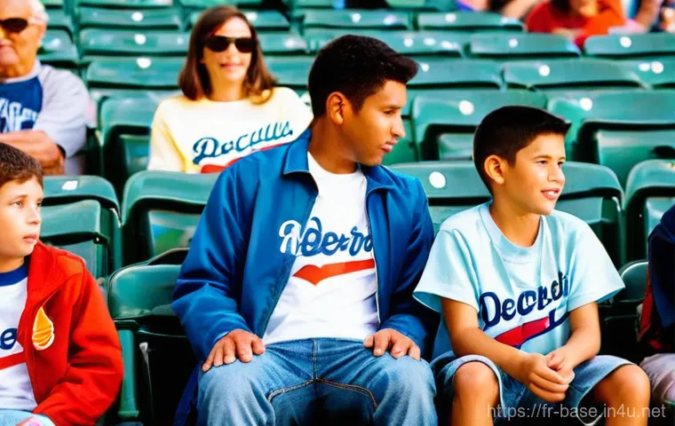 야구 관람 필수 매너 - **Prompt 2: Enthusiastic and Courteous Fans**
    "A lively scene at a baseball game during an excit...