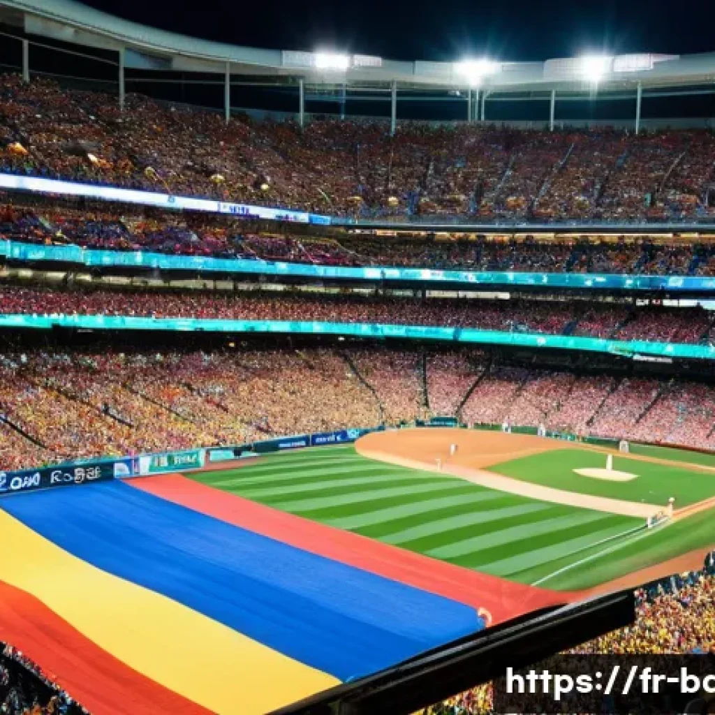 야구 월드컵 관련 정보 - **Vibrant Stadium Atmosphere at the World Baseball Classic:** A wide-angle, highly detailed photogra...