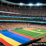 야구 월드컵 관련 정보 - **Vibrant Stadium Atmosphere at the World Baseball Classic:** A wide-angle, highly detailed photogra...